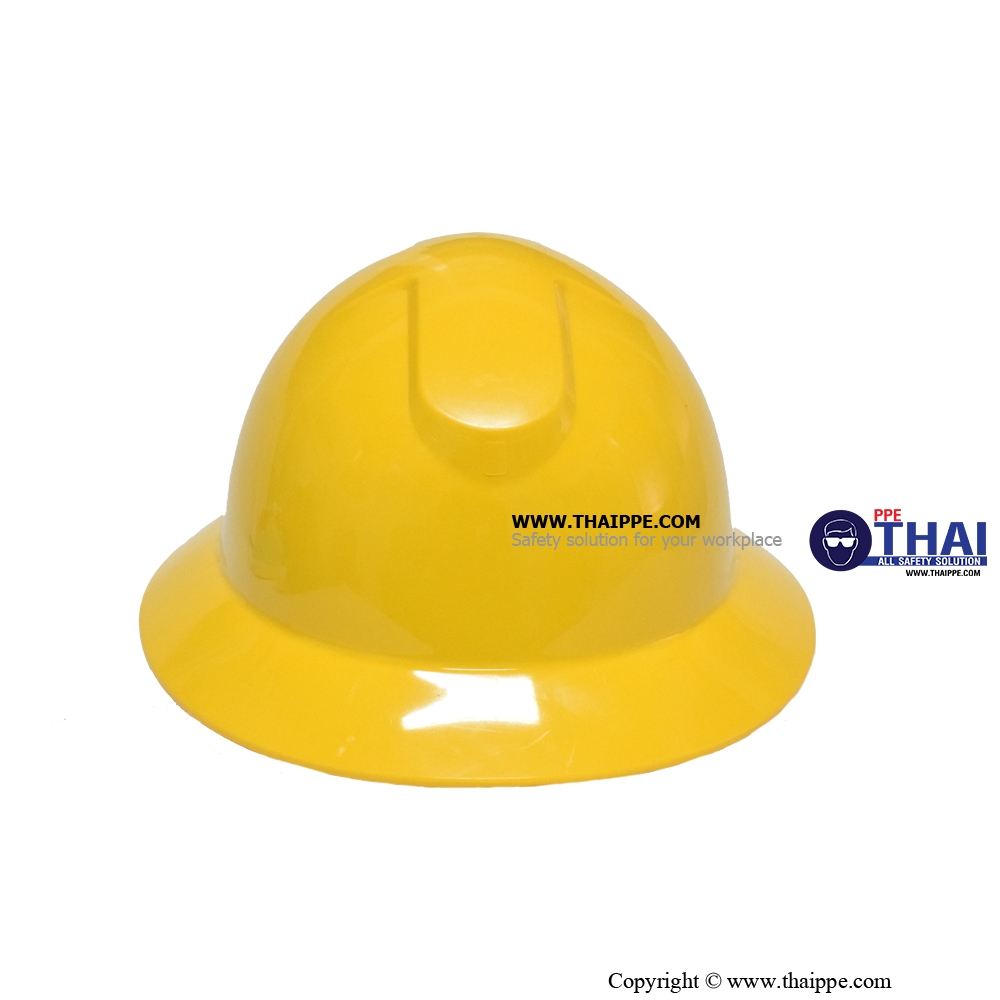 BSH-08 FULL BRIM หมวกนิรภัยปีกรอบ BESTSAFE สี : สีเหลือง