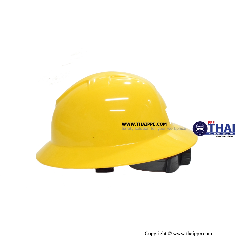 BSH-08 FULL BRIM หมวกนิรภัยปีกรอบ BESTSAFE สี : สีเหลือง