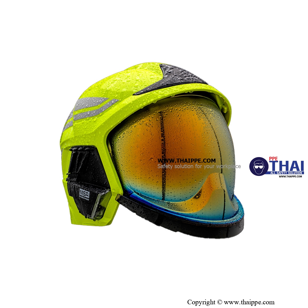 Helmet, F1XF, M, Yellow, Black Plate [GXM2111300360-JD16]