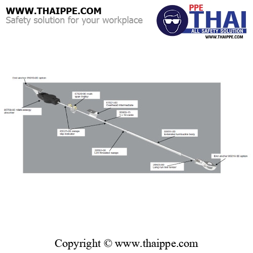 20502-00 L/H threaded swage overhead system